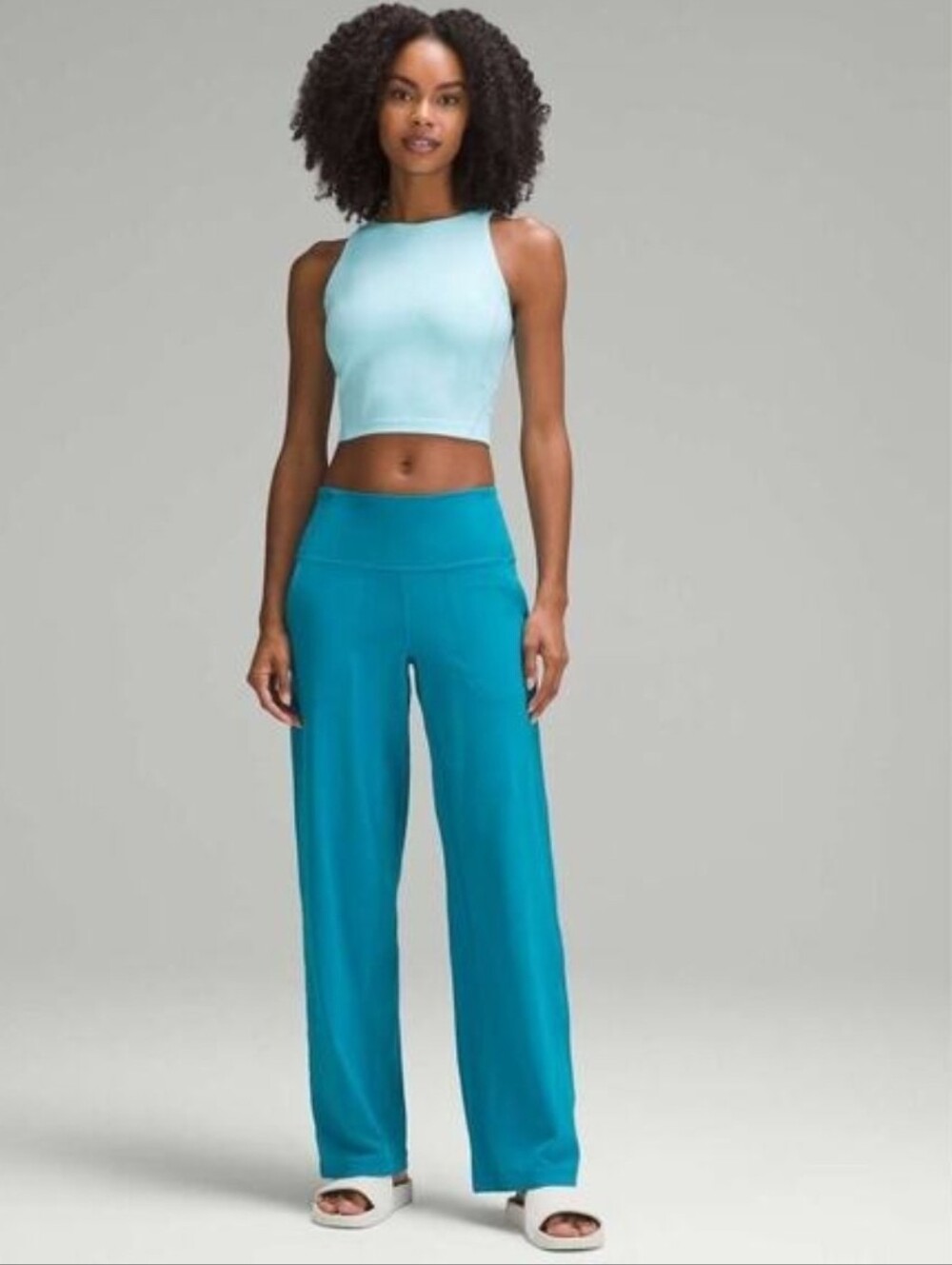 Lululemon Align High-Rise Wide-Leg Pant 31” Hawaiian Blue Size 4